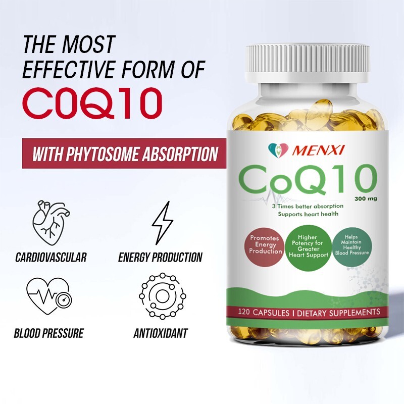 CoQ 10 Coenzyme Q10 Vegan 300mg 120/240/480 Capsules Cardiovascular Heart Health