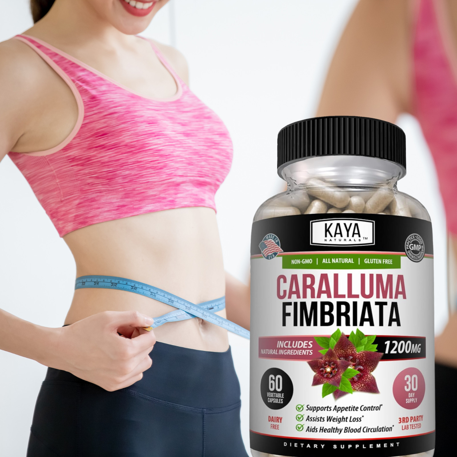 Caralluma Fimbriata 60ct.- 1200mg High Potency, Weight Loss, Appetite Control