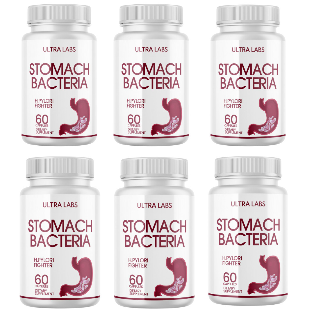(6 Pack) Stomach Bacteria – Dietary Supplement 60 Capsules