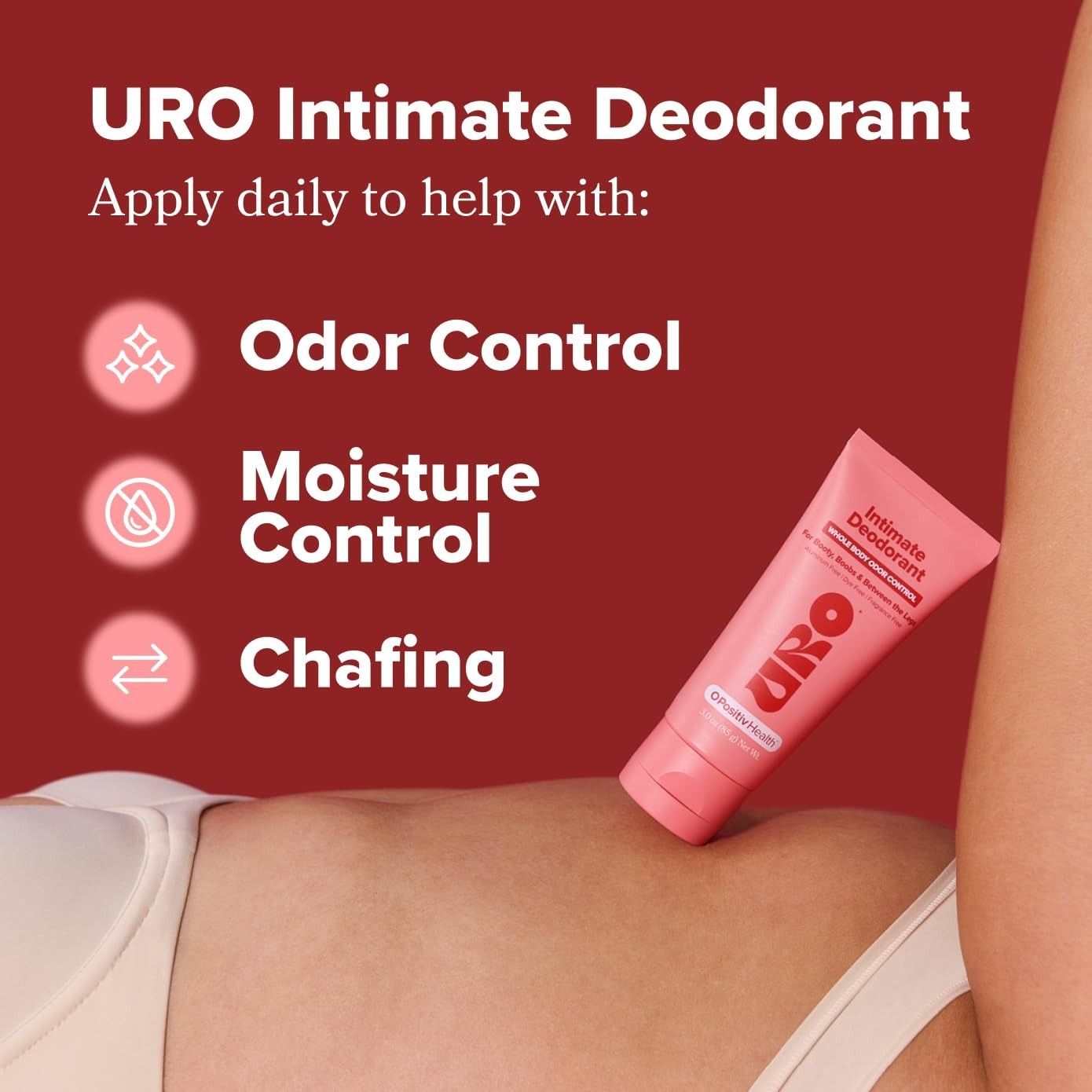 URO Intimate Whole Body Deodorant Cream ?C Dermatologist Tested, Hypoallergenic