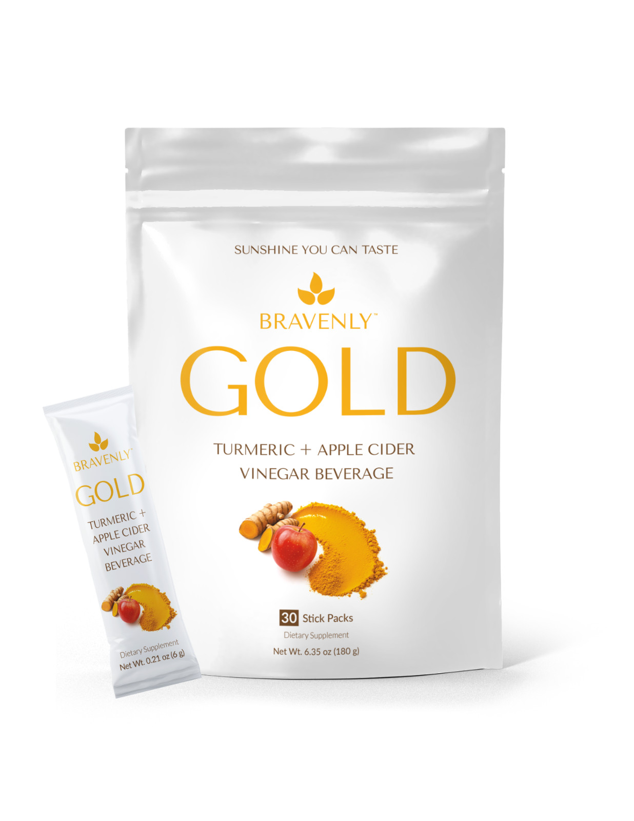 Bravenly Gold Naturophatic Doctor Formulated 30 Stick Packs – Exp 9/2027