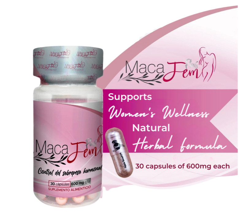 Maca Fem Plus 600mg – 30 Capsules – by Apple BenFIT®