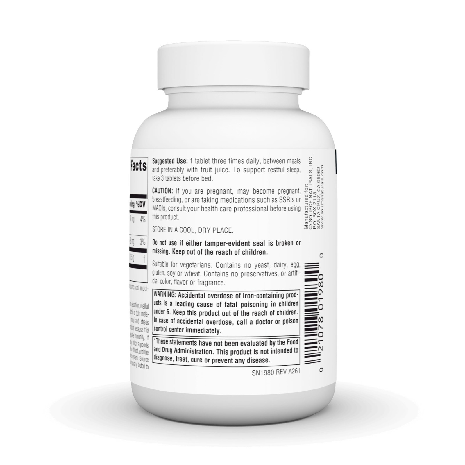 L-Tryptophan 500mg for Mood Support, Relaxation & Sleep Aid – 120 Tablets