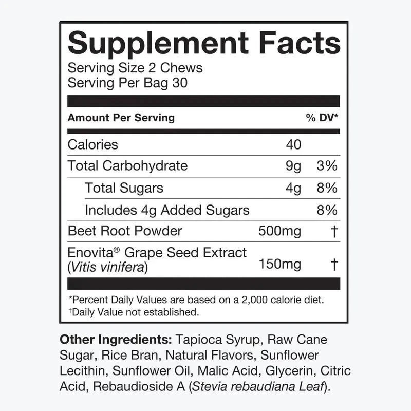 Human-N Super Beets / 60 count Pomegranate Chews for Heart Health