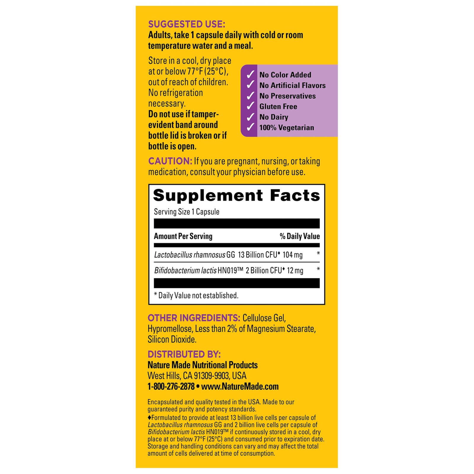 Nature Made Probiotics for Digestive Health Extra Strength 15 Billion CFU…