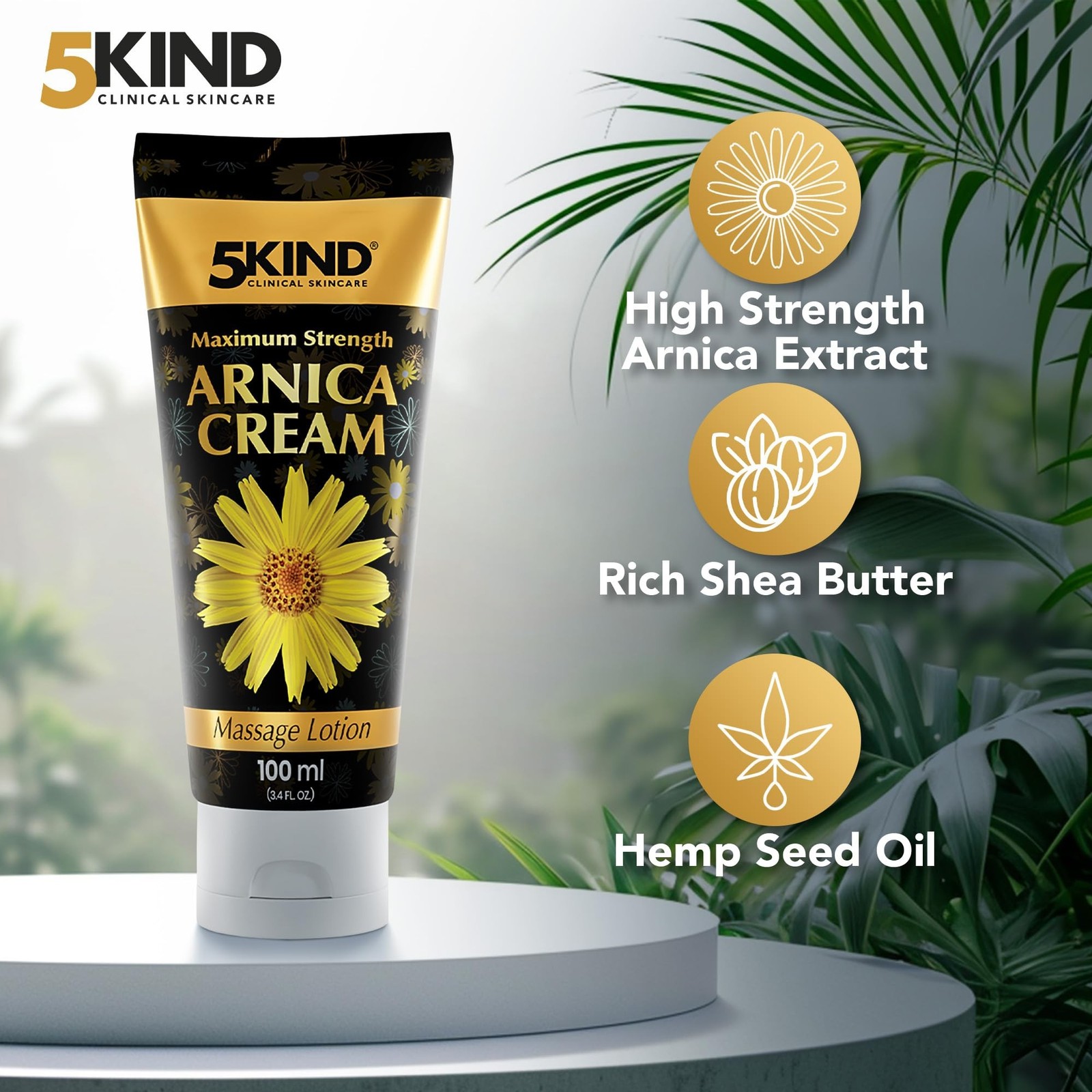 5kind Extra Strong Arnica Cream for Bruising and Swelling 3.4 Fl Oz – Arnica …