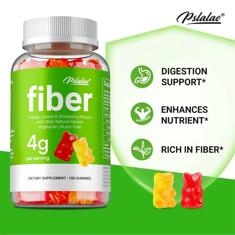 Fiber 100pcs – Promote Digestive Health and Regular Bowel Movements, Non-GMO