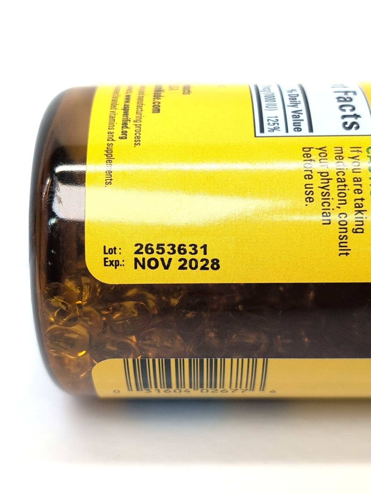 Nature Made Vitamin D3 1000 Iu Softgels 300 Ct Bone Immune Support Exp Nov 2028