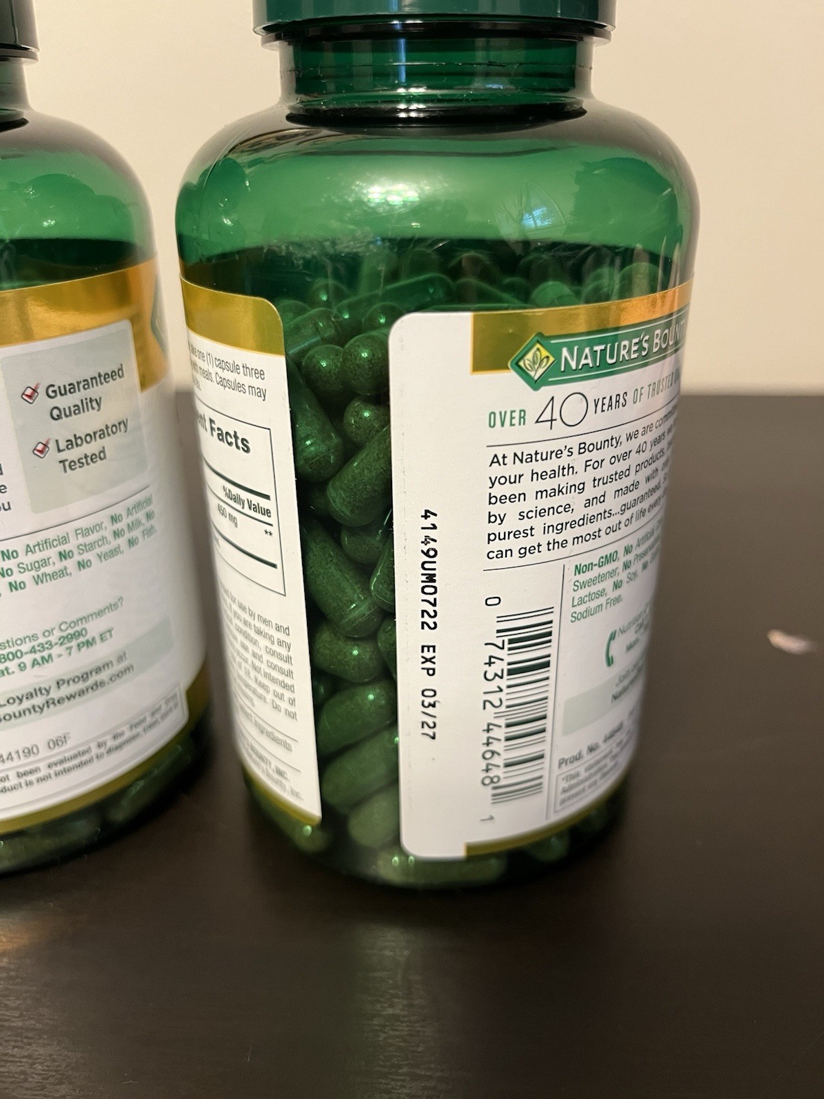 Nature’s Bounty Saw Palmetto 450mg 250 Capsules (2 Pack) Exp 03/2027+