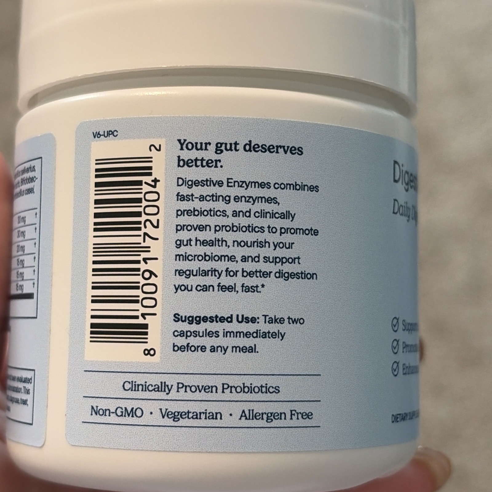 Zenwise Digestive Enzymes Daily Digestive Support 60 Capsules