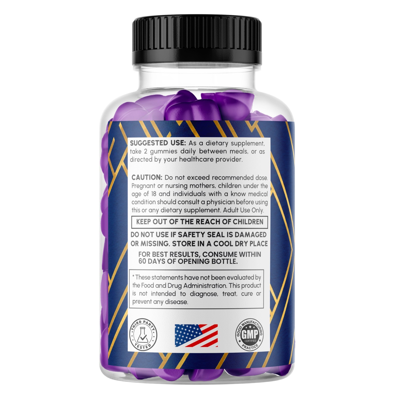(1 Pack) Jellyfil Gummys Advanced Male Support Supplement Jelly fil 60 Gummies