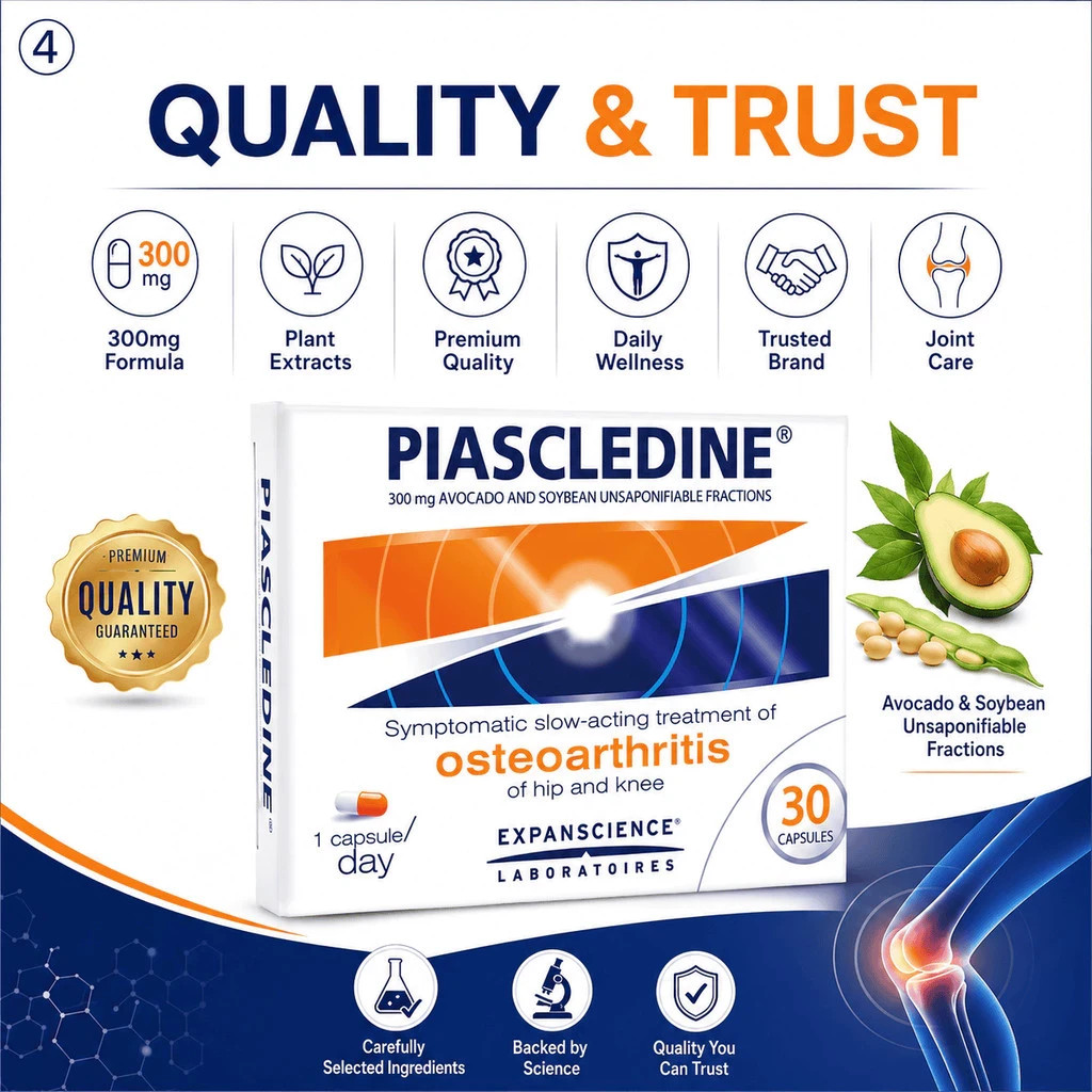 Piascledine 300mg 30`s Capsules Anti Rheumatic Osteoarthritis Joint Pains