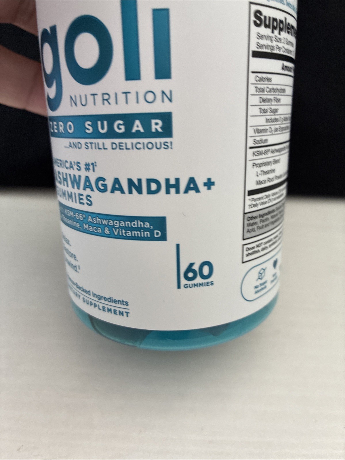 Goli Nutrition Zero Sugar Ashwagandha KSM66 Gummies 60 Gummies New Sealed