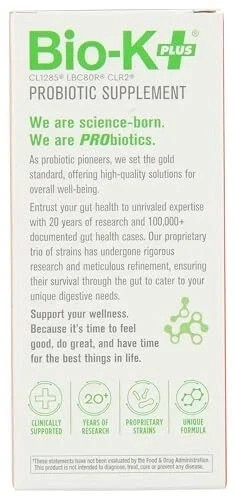 Bio-K Plus Probiotic Intensive Bowel Support Digestive Health Exp 12/2025