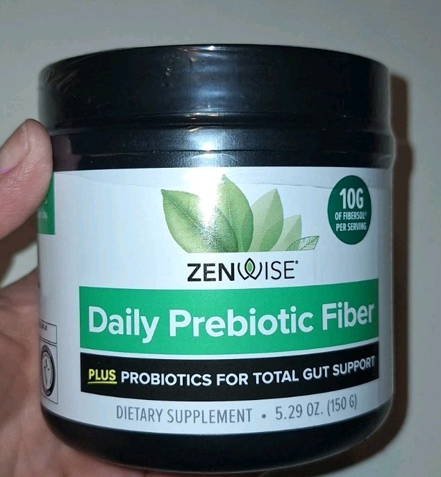 Zenwise Daily Prebiotic Fiber 10g Fiber per Serving Probiotics Gut Health 5.29oz