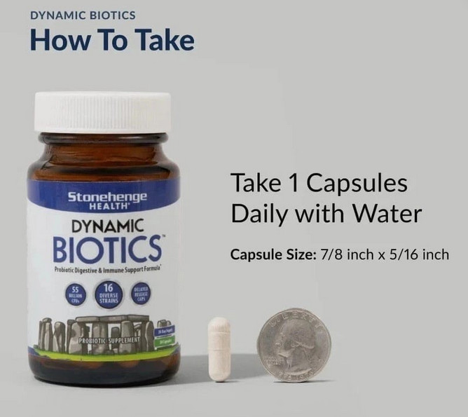 pack of 2 Dynamic BIOTICS Stonehenge Probiotic Immune, Digestive, IBS
