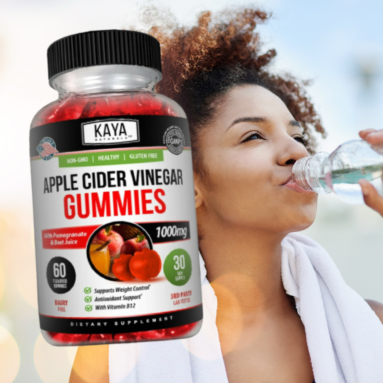 (3 Pack) Apple Cider Vinegar Gummies, Fast Weight Loss Cleanse – Compare to Goli