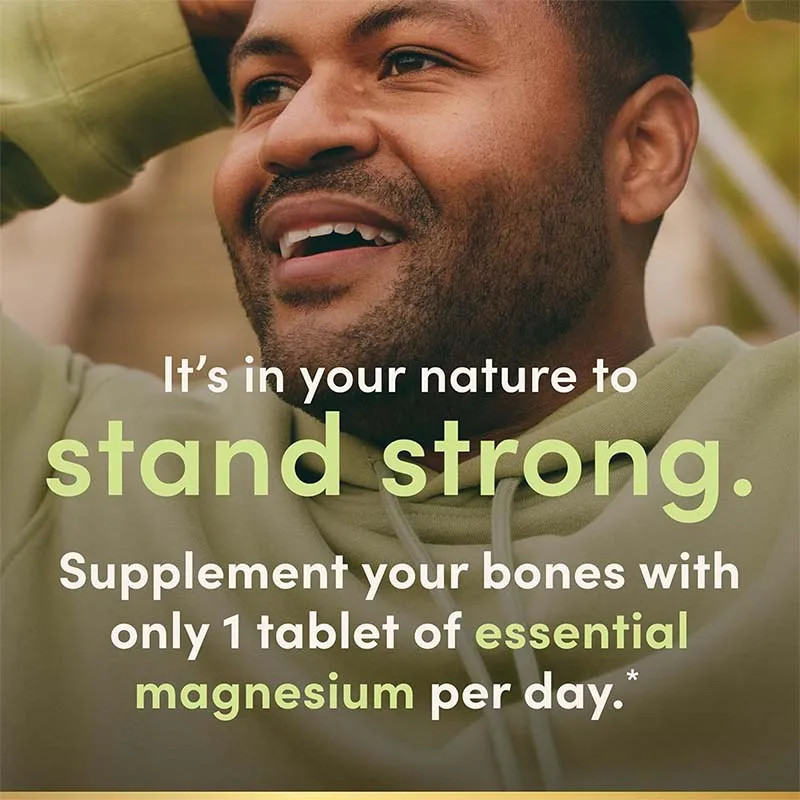 High Potency Magnesium 120pcs,Energy Metabolism, Supports Bone and Muscle Health