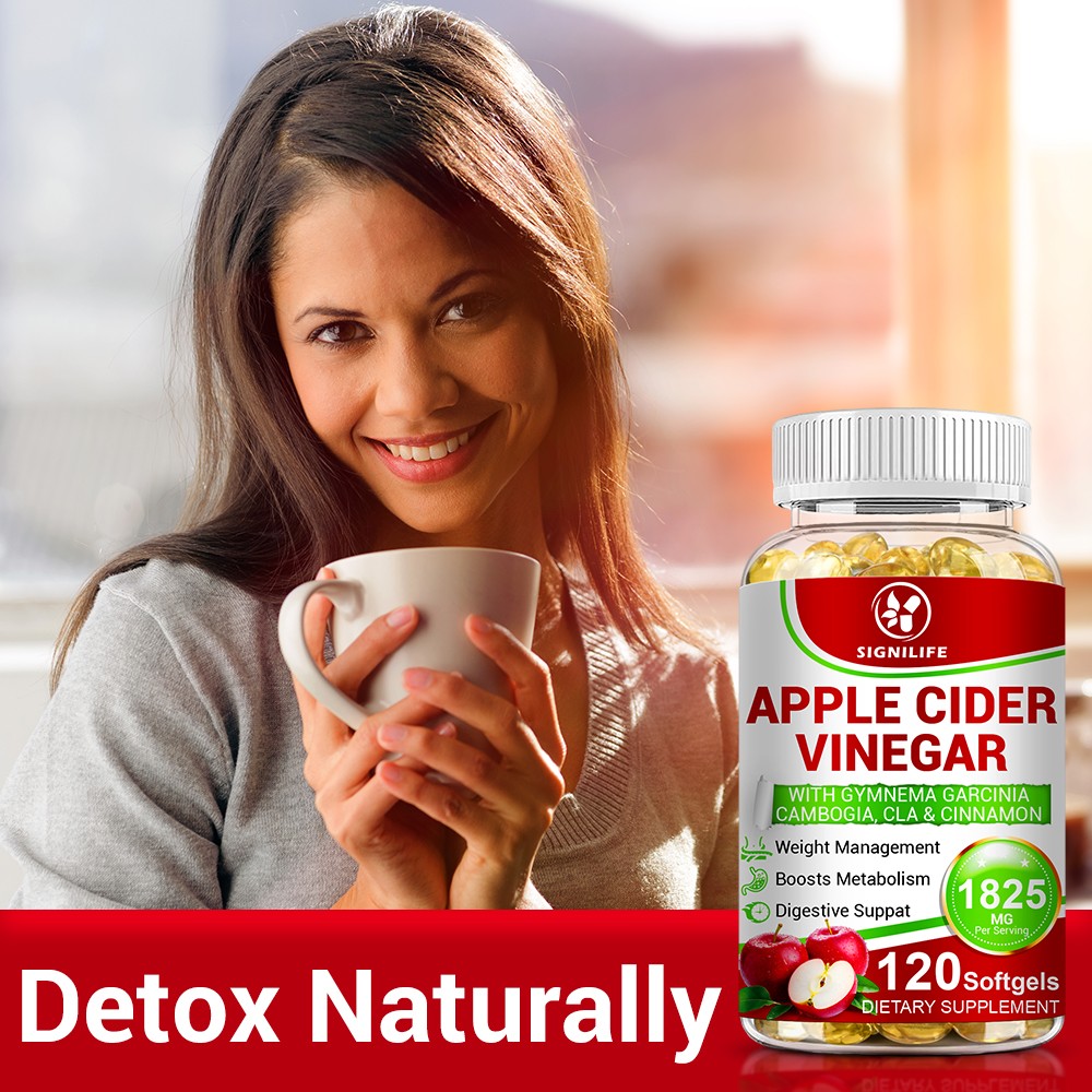 Weight Loss Apple Cider Vinegar w Garcinia Pills ACV & CLA Fat Burner 120 Ct-