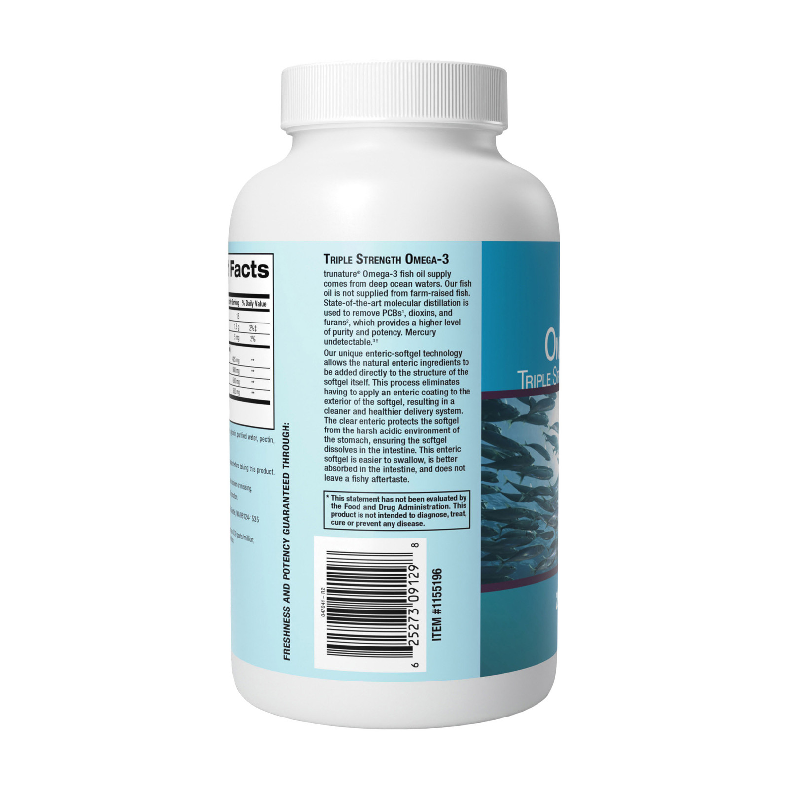 Trunature Triple Strength Omega-3 900 Mg, Heart And Joint Health, 200 Softgels