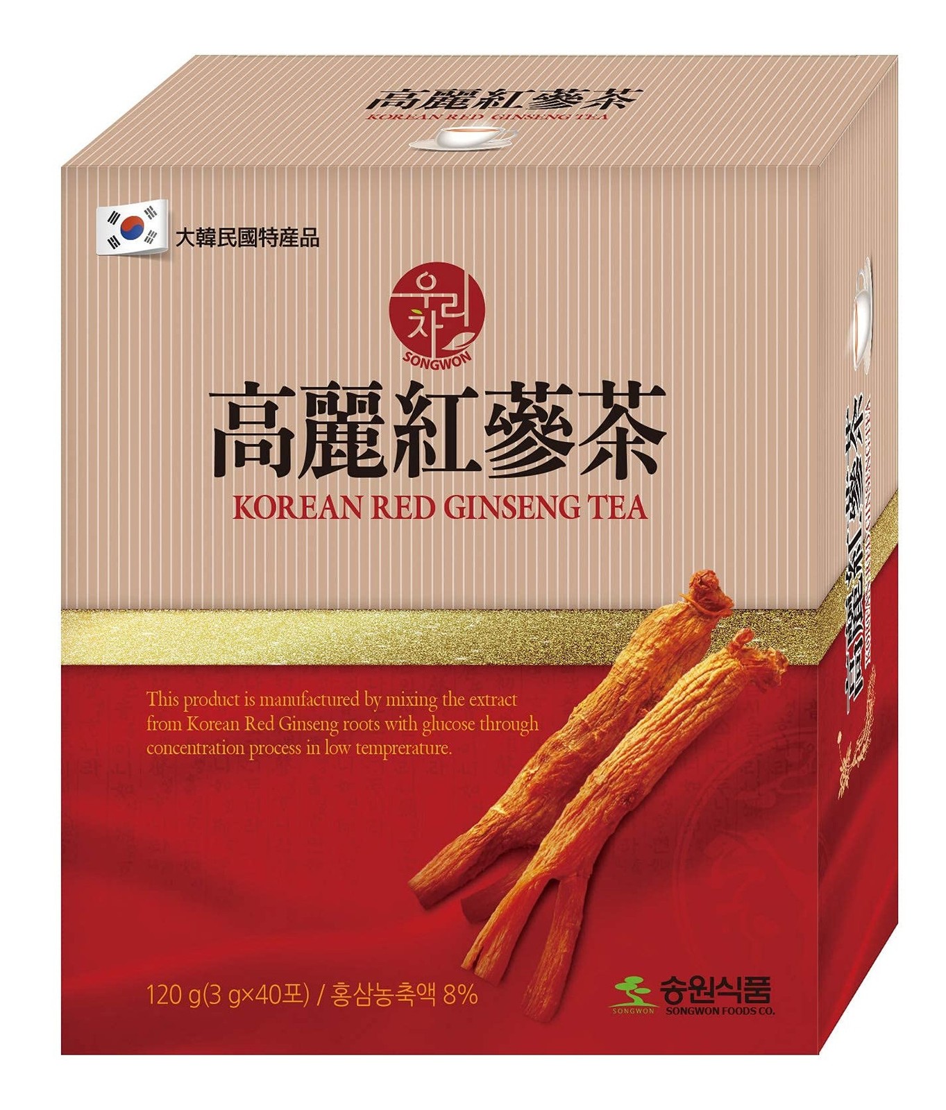 Songwon Korean Red Ginseng Tea 120g 40T Bags