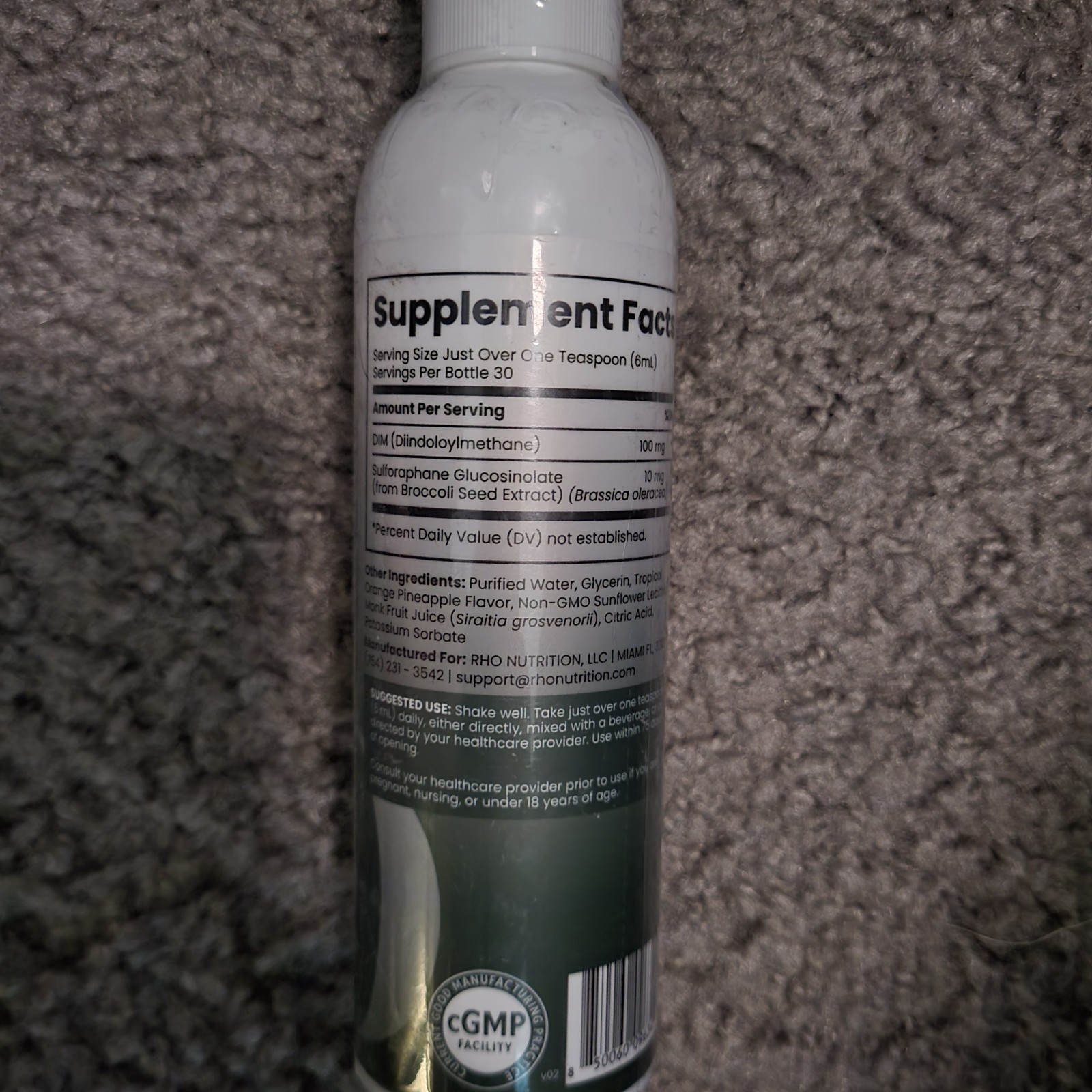 Rho Nutrition Liposomal DIM+ Hormonal Balance Support 6oz.