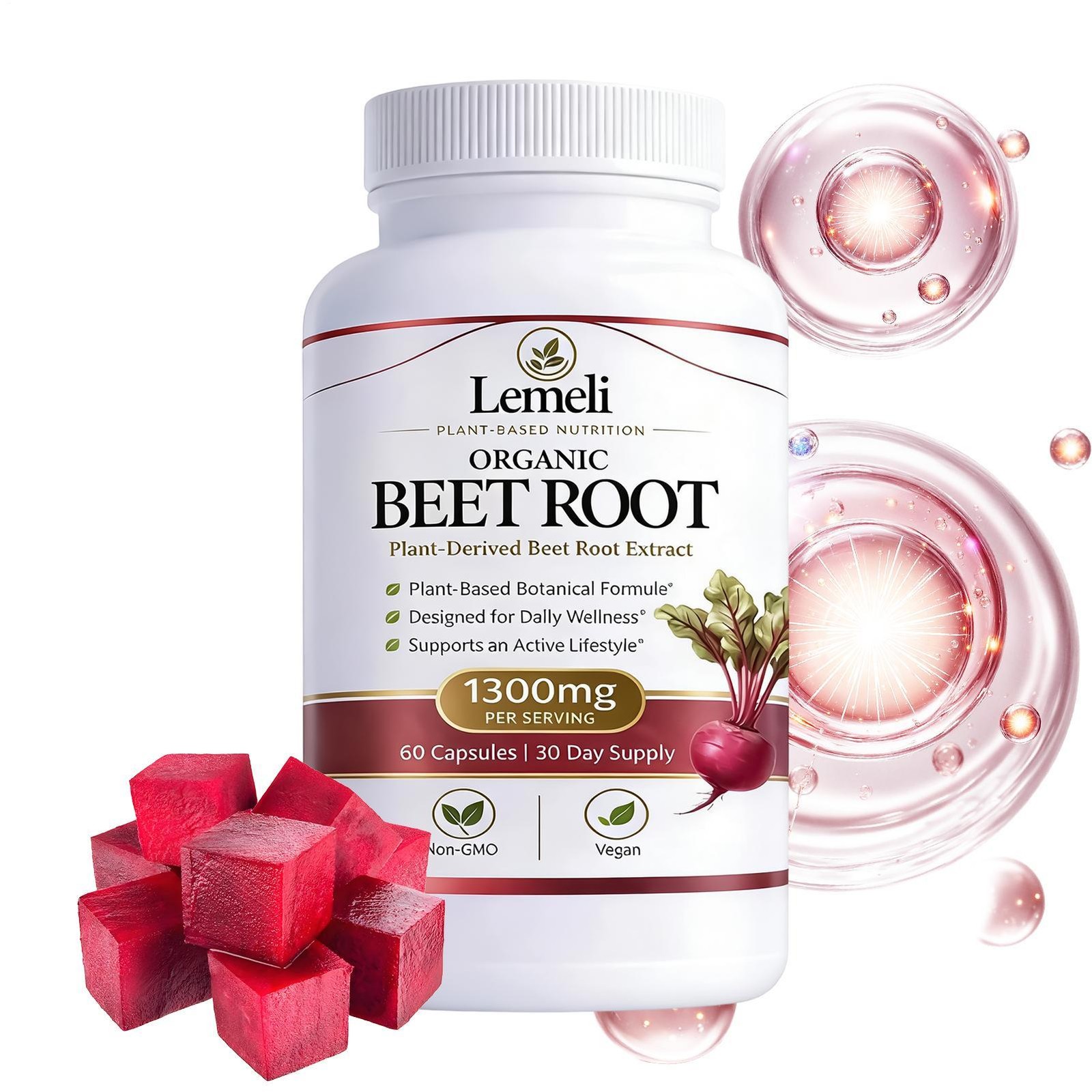 Plant Beetroot Lemeli – Based Daily Wellness Supplement – Antioxidant Blend
