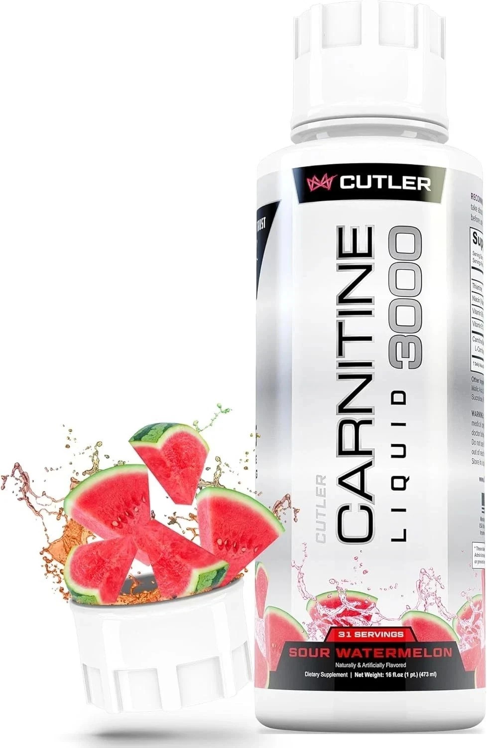 3pcs-Cutler Nutrition Liquid Carnitine 3000mg Energy and Metabolism+*-