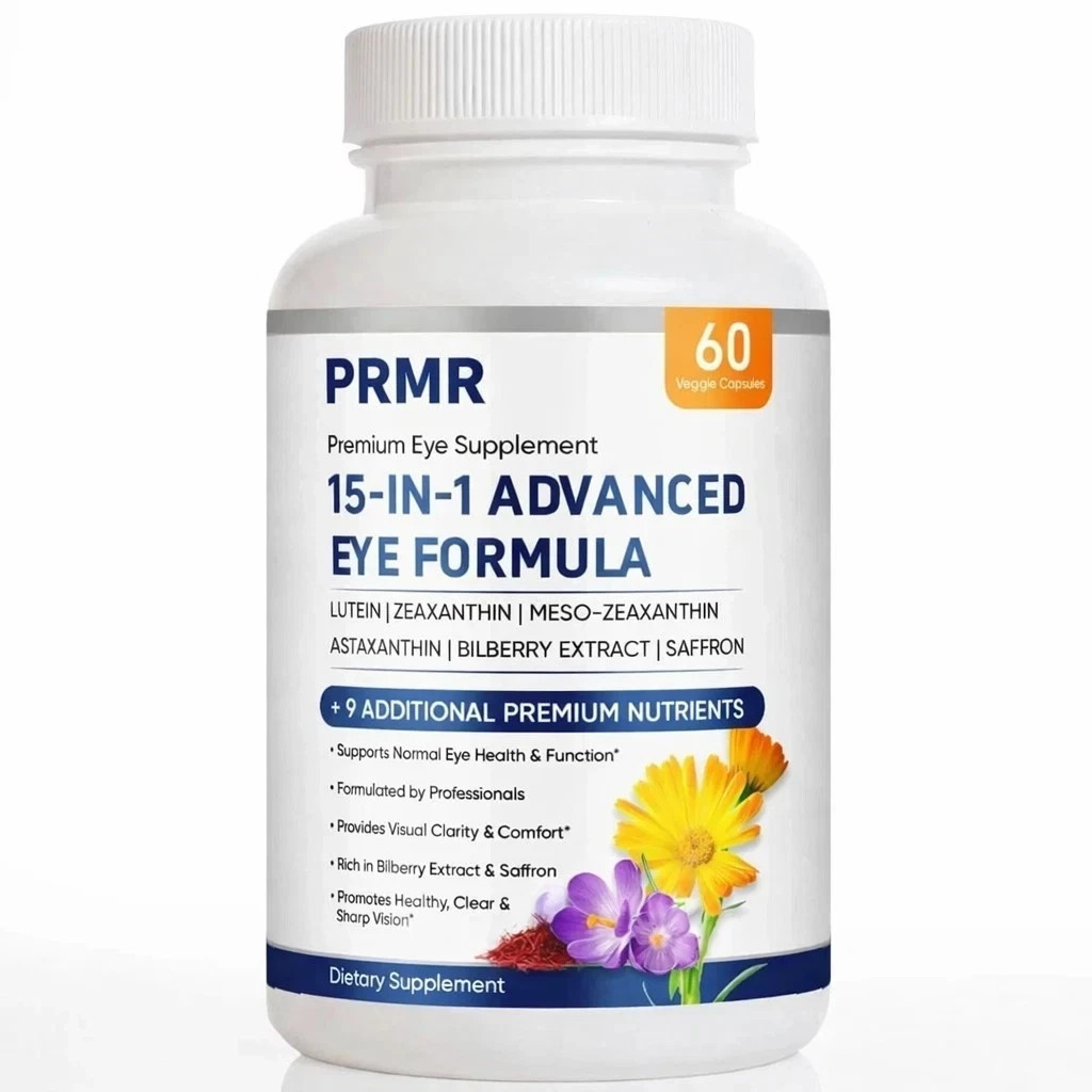 (3 pack) PRMR 15 in 1 Advanced Eye Formula – premium Eye supplement – (180 ct)