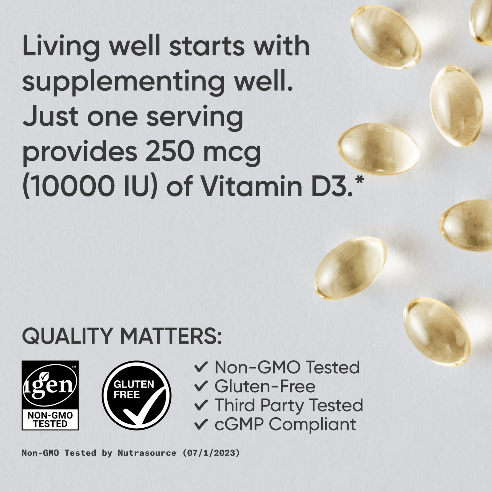 Vitamin D3 10,000 IU with Coconut MCT Oil – High Potency Vitamin D Supplement
