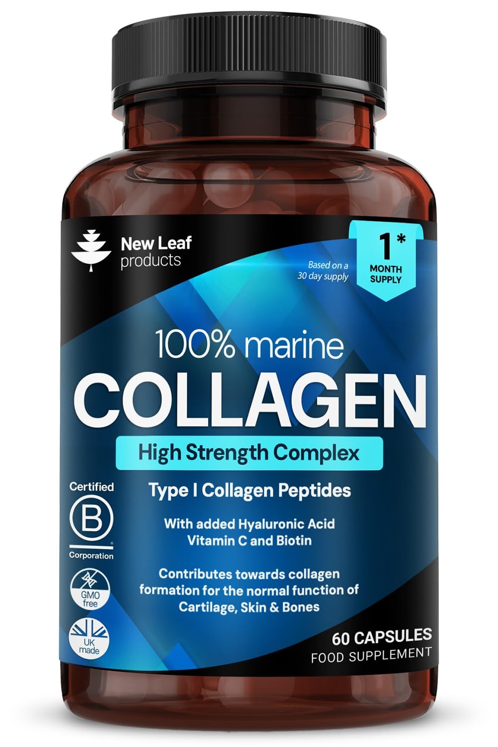 Marine Pure Collagen 100 % Marine Collagen Type 1 Hydrolysed Collagen Peptides