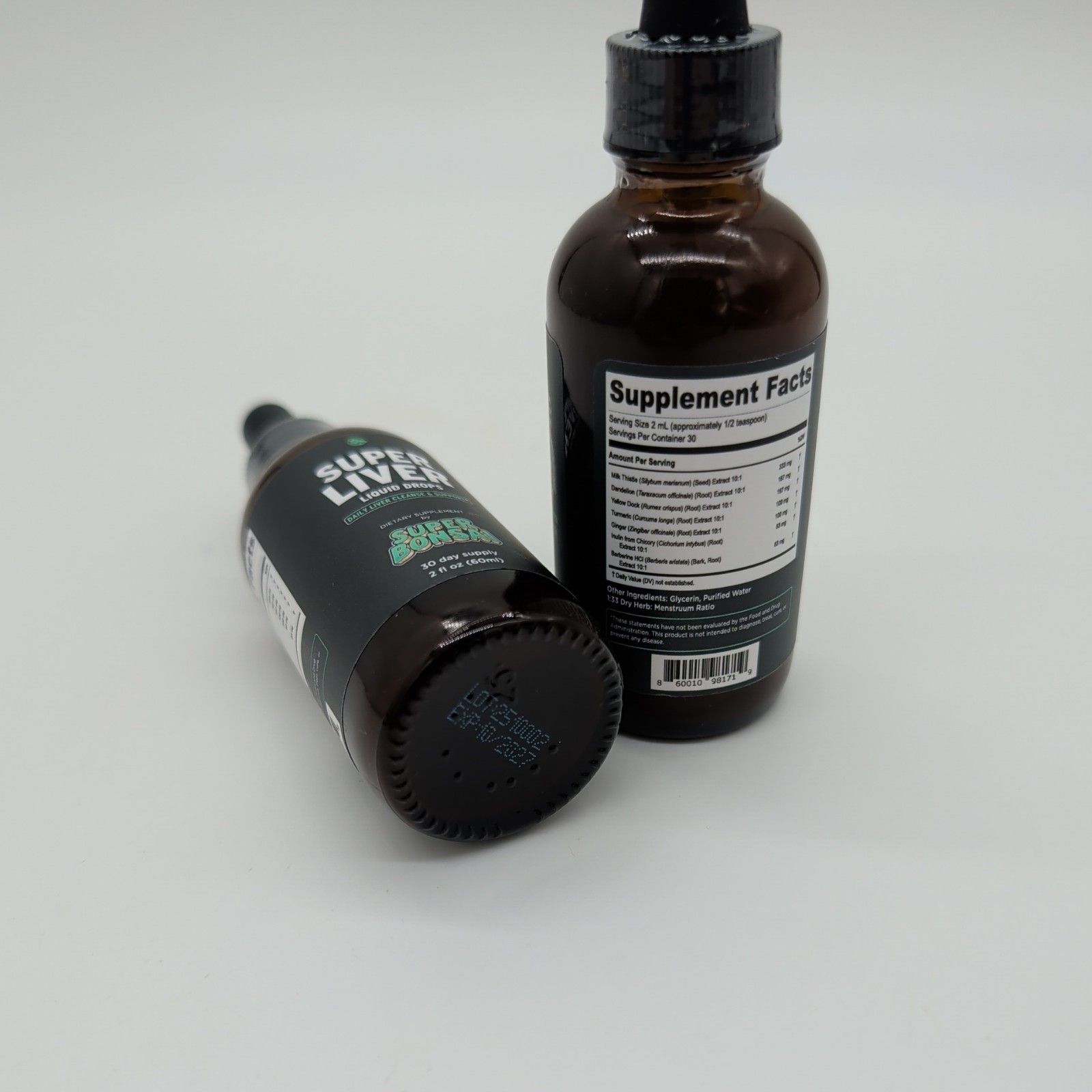 2 Bottles Super Liver Support with Milk Thistle All Natural Liver Cleanse Detox