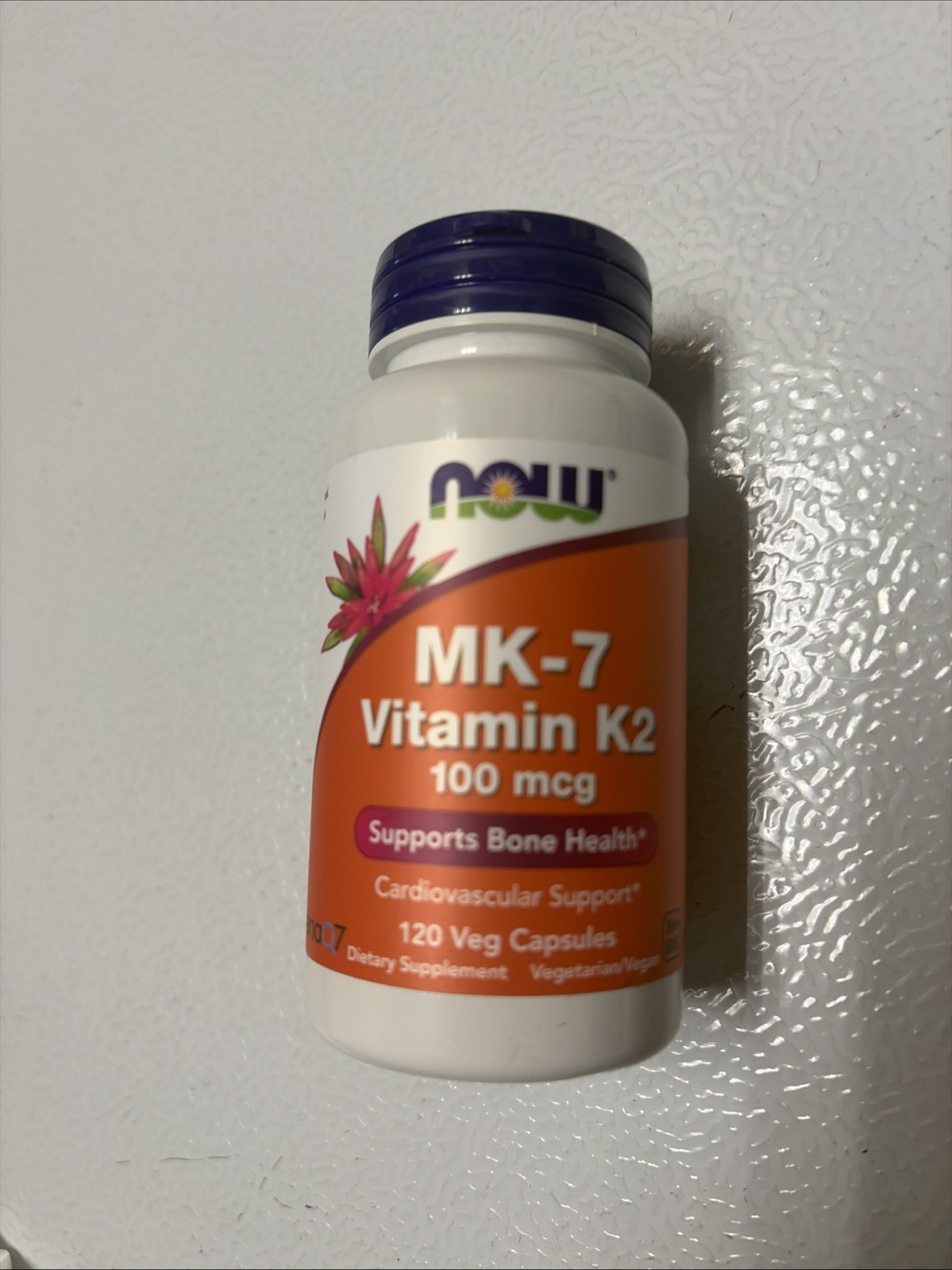 NOW Foods Supplements, MK-7 Vitamin K-2 100 mcg, Cardiovascular Support 03/2028