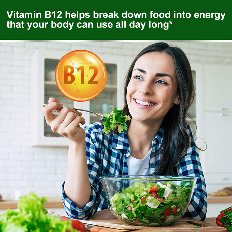 120 Capsules Vitamin B12 1000mcg,High Absorption Vitamin B-12 Energy Support