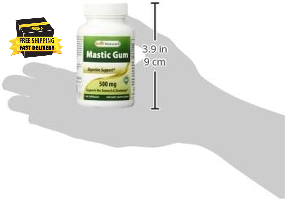 Mastic Gum 500 Mg 60 Capsules ⭐️⭐️⭐️⭐️⭐️
