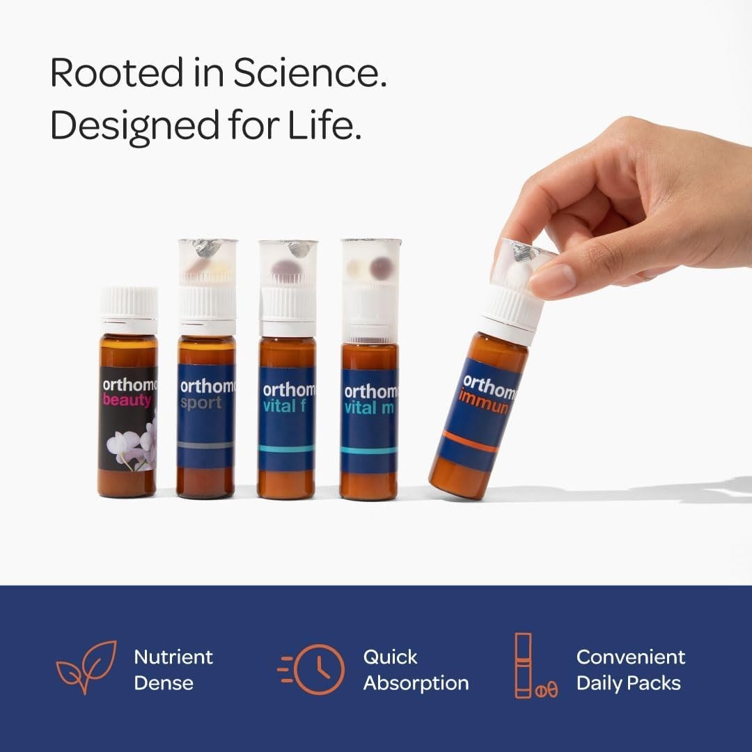 Orthomol Immun – German-Made Multivitamin Vials for Immune Strength, 30 Days