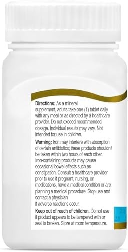 21st Century Slow Release Iron Tablets, 60 Count (Pack of 3)