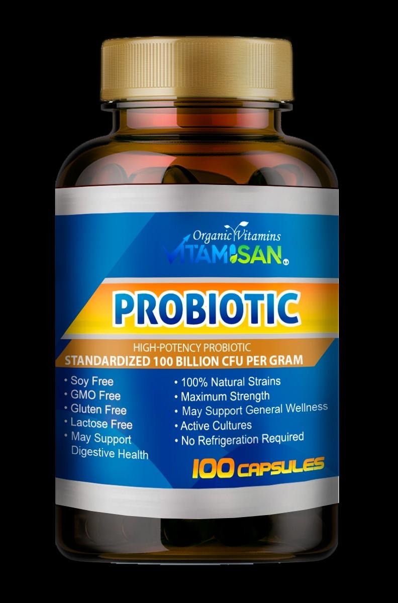 Probiotics 100 Billion CFU High Potency Digestive Immune Health Support 100 Caps