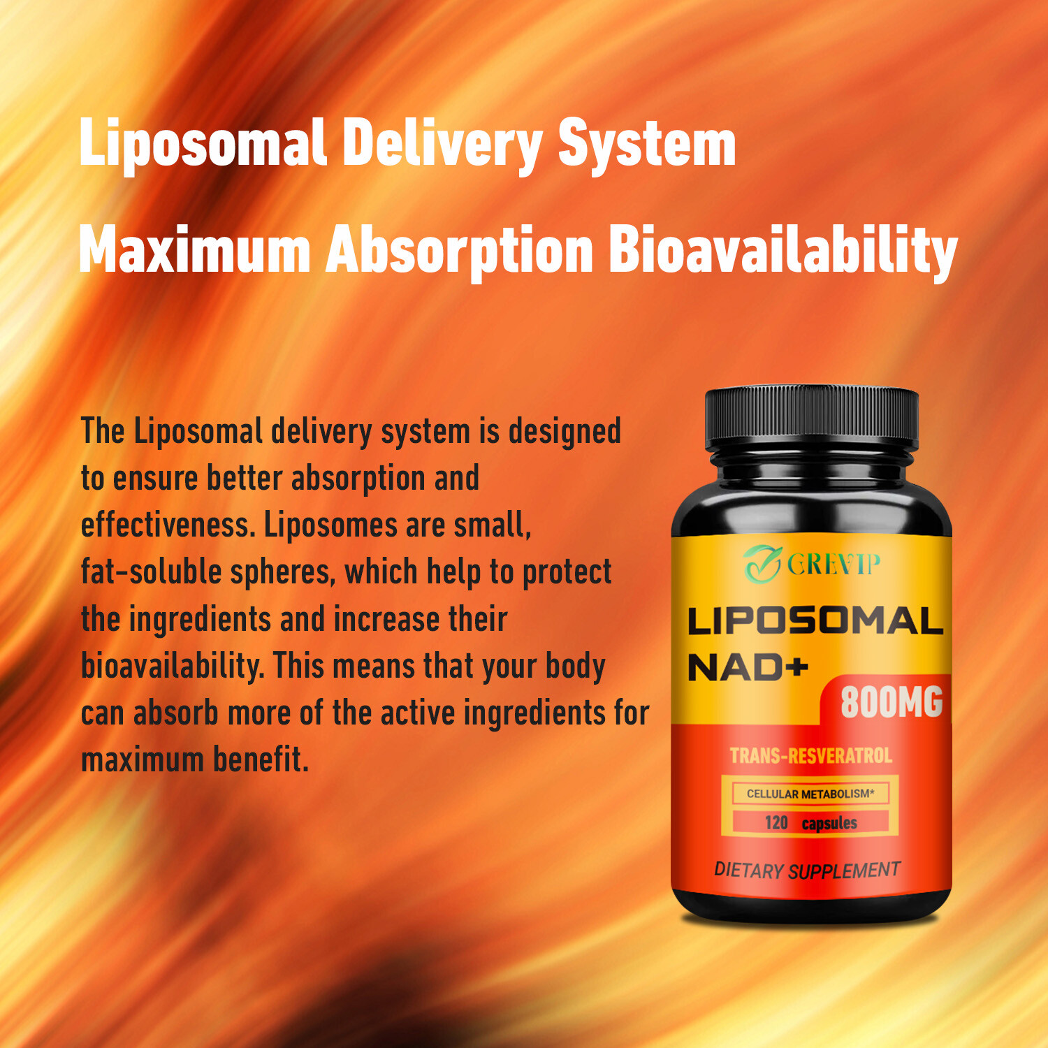 120pcs NAD+ – for Anti-Aging, DNA Repair, Energy Production, Cellular Metabolism