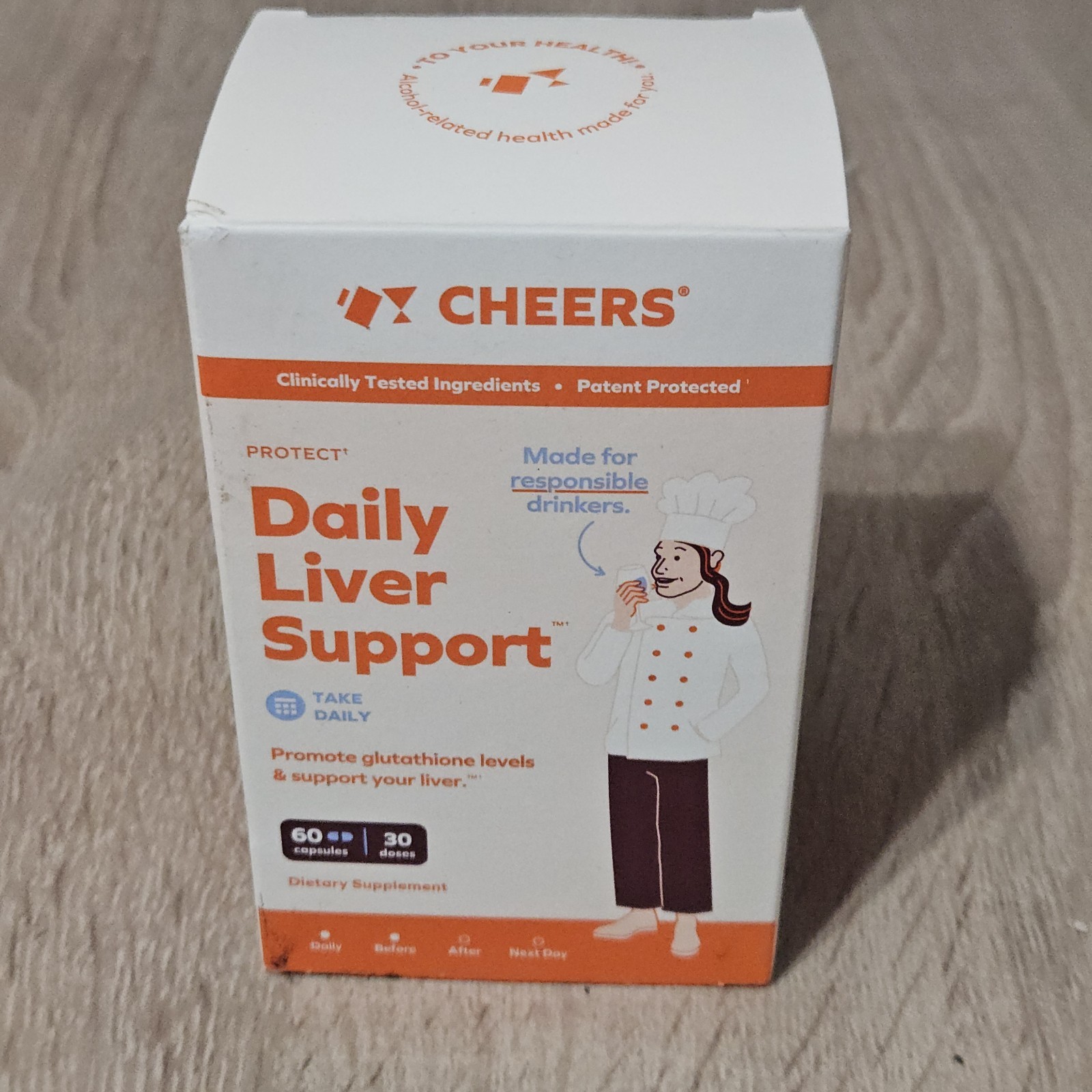 CHEERS DAILY LIVER SUPPORT 60 CAPSULES EXP 07/2027 New