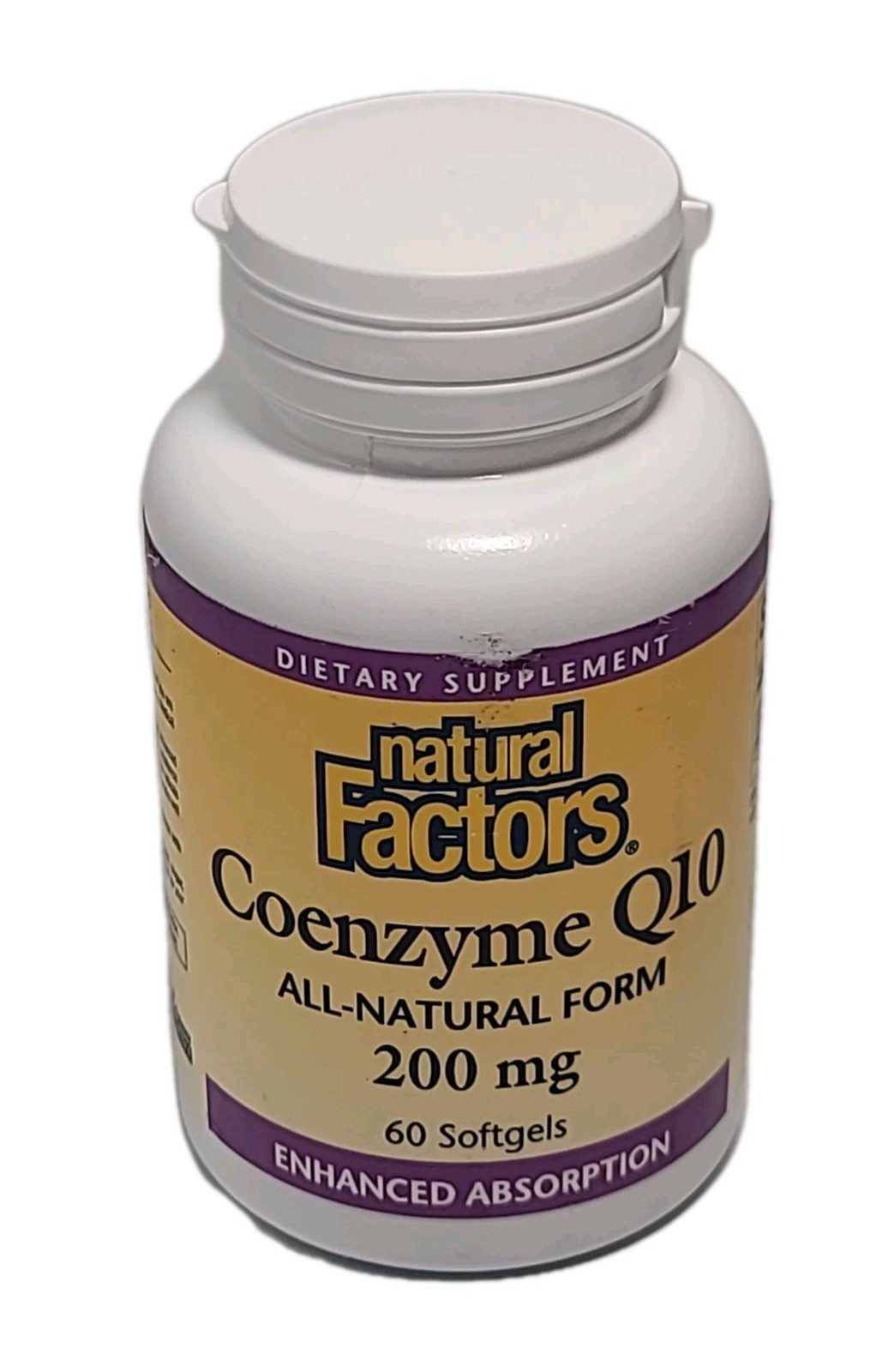 Natural Factors • Coenzyme Q10 200mg • 60 SOFTGELS • EXP : 07/2028