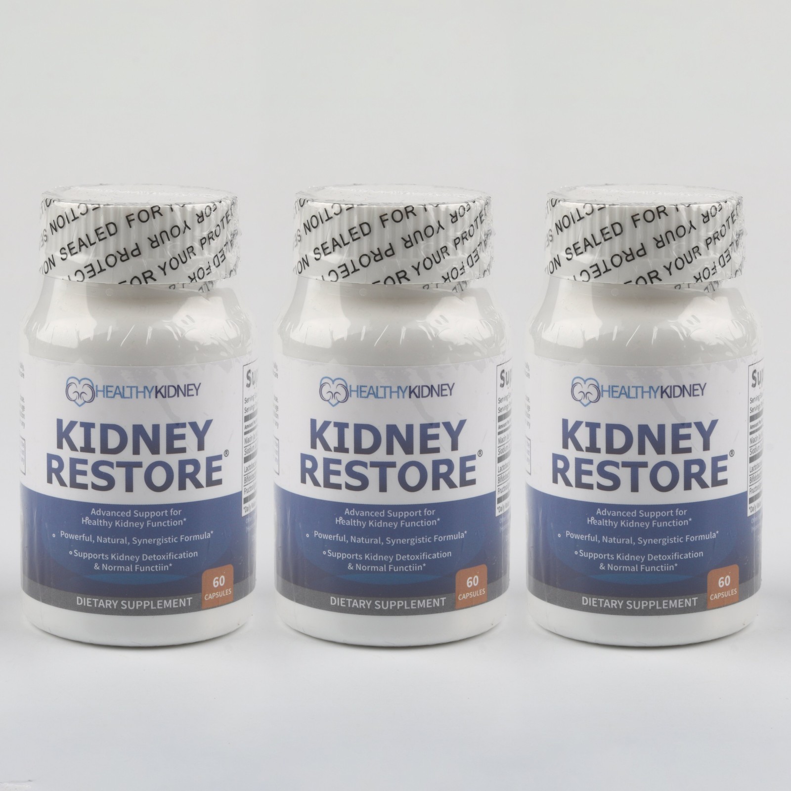 3 Pack Kidney Restore Support Detox Cleanse Complete Flush Natural Supplement US