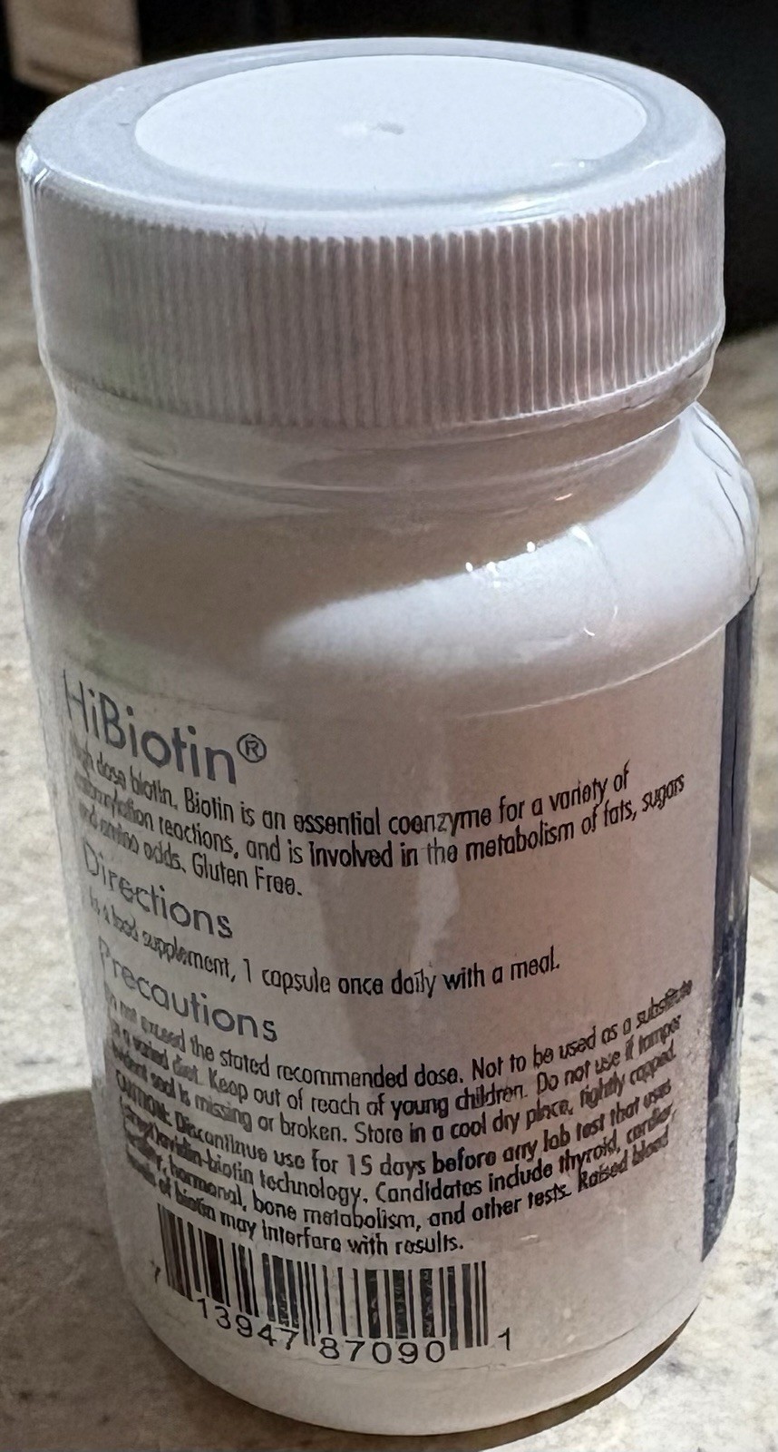 HiBiotin 100 Mg 90 Veg Caps By Nutricology Allergy Research Group 90 Ct Exp 0727