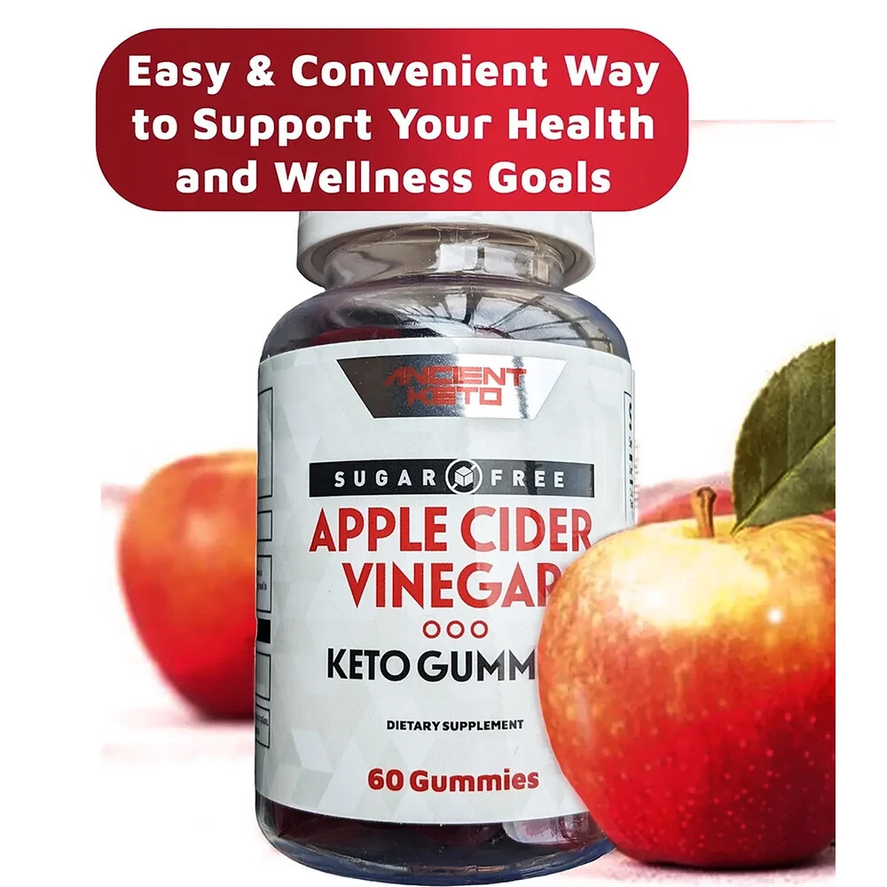 Keto ACV Gummies Sugar, Gluten & Gelatin Free, 240 Gummies – 4 PACKS (Expired)