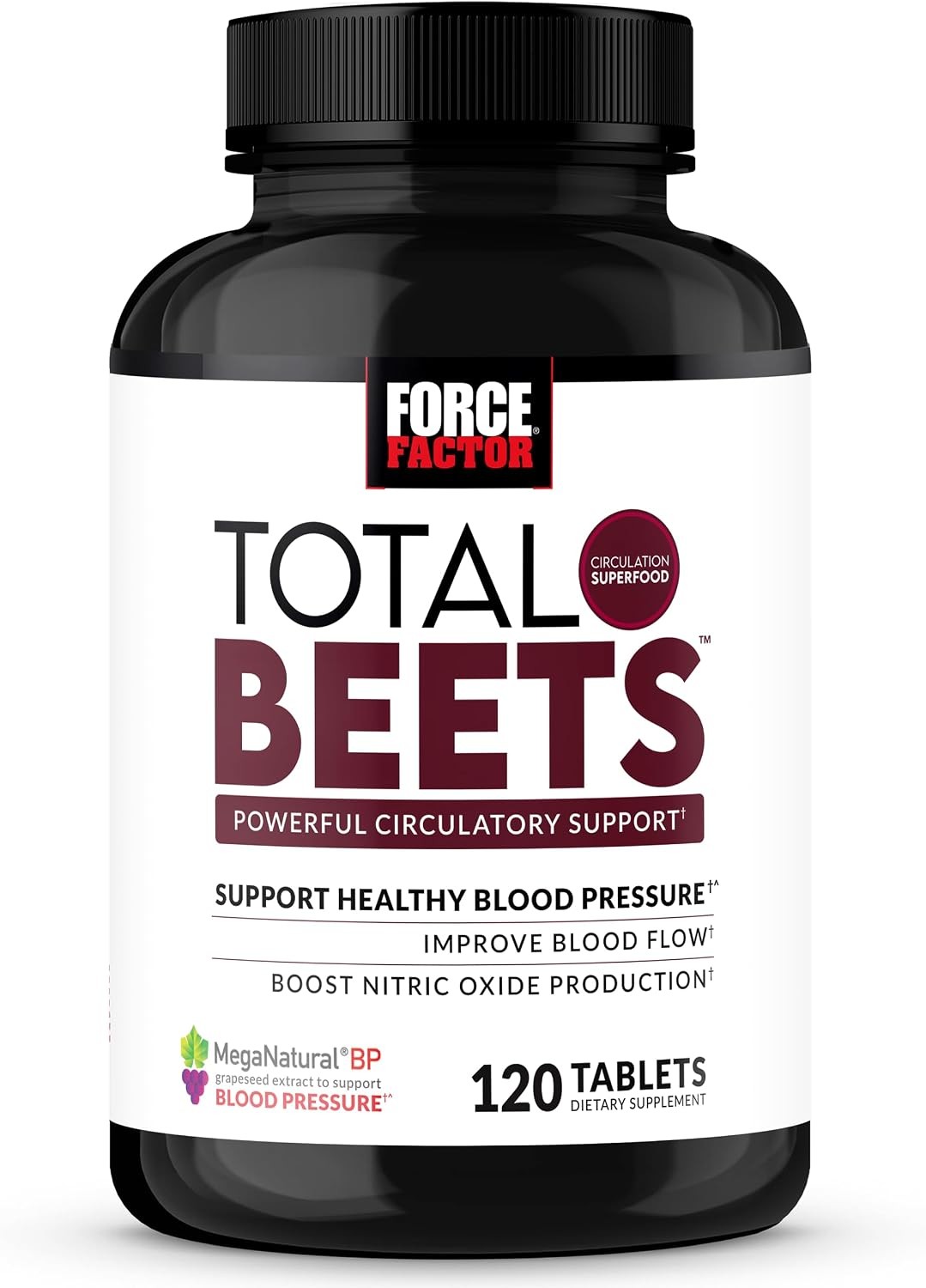 Total Beets Blood Pressure Support Grape Seed Extract Non GMO Beet Root Powder