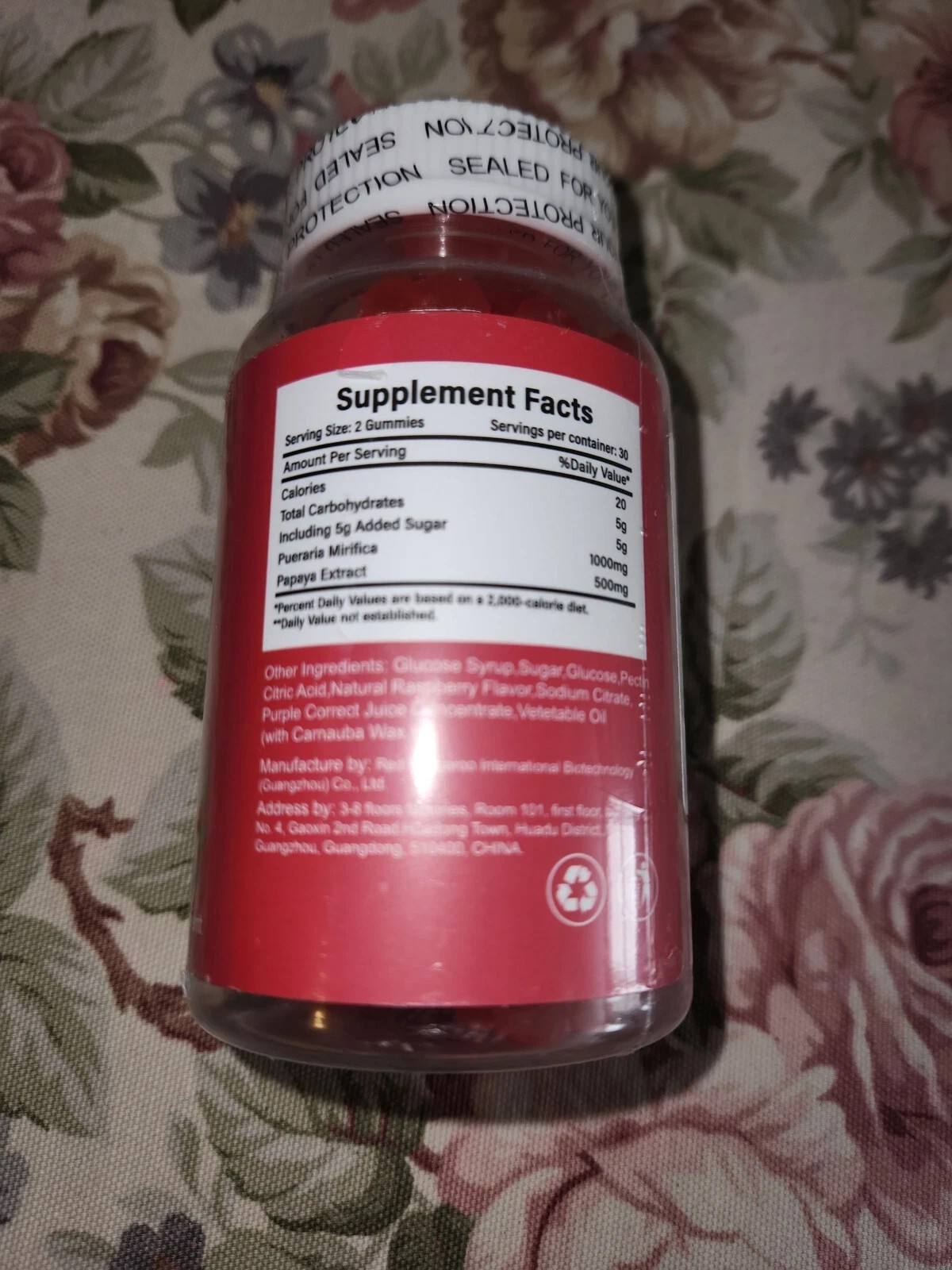DUWZGU Women’s Breast Growth Support Gummies, Natural Supplement EXP: 02/2028