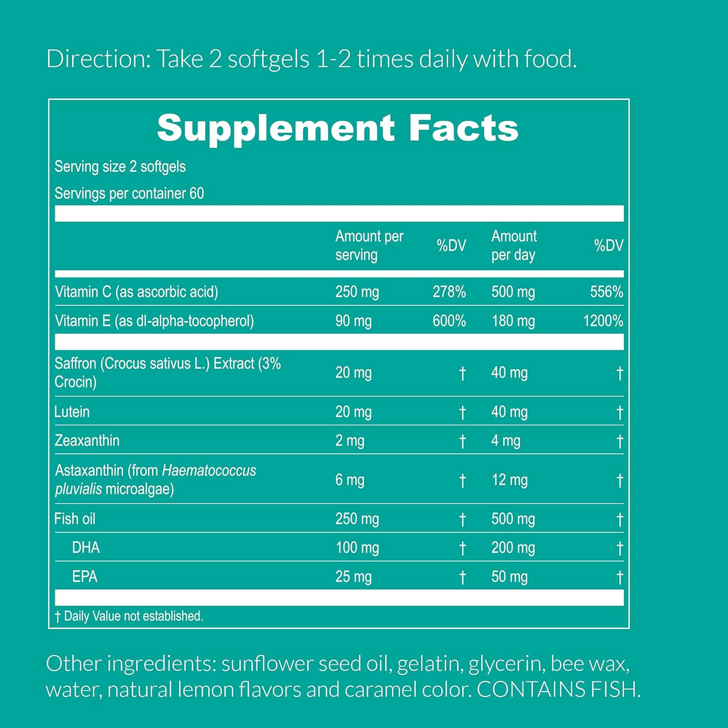 Upnourish AREDS 2+ – Advanced Eye Vitamin Supplement for Macular Health and Dry