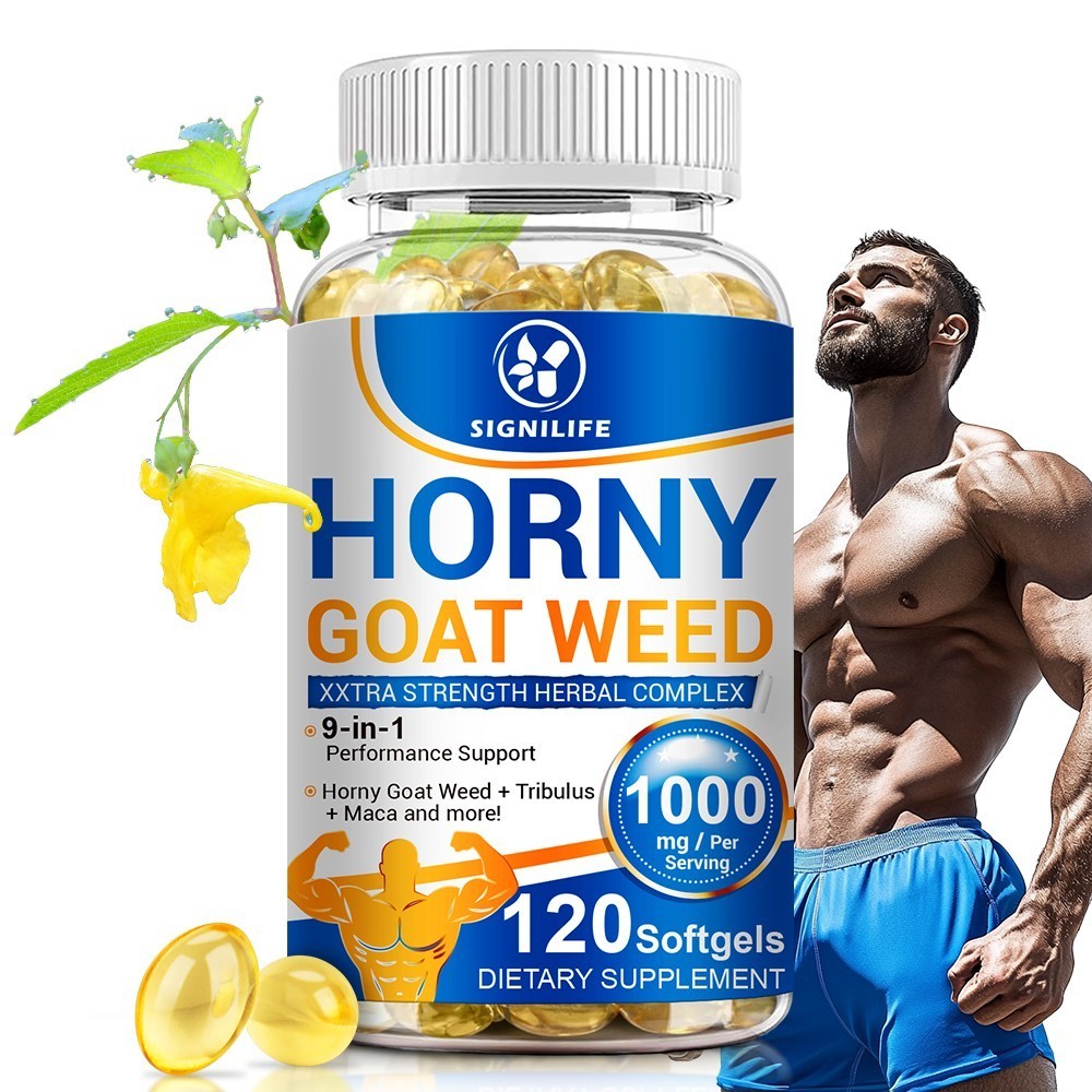 STRENGTH Horny Goat Weed Extract W/ Maca Root Powder, Saw Palmetto, L-Arginine