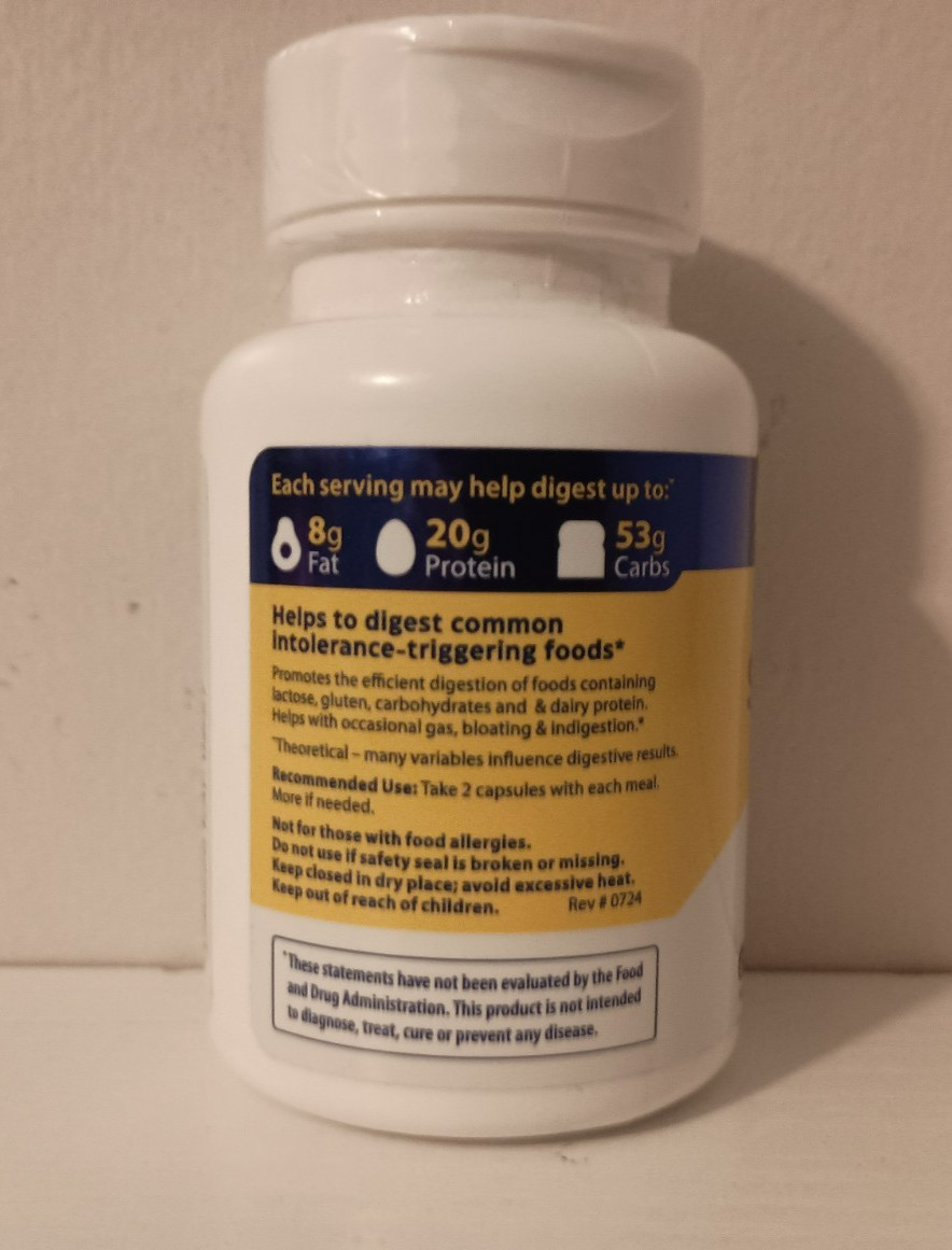 Enzymedica® Digest Spectrum 30 Capsules Casein-Free, Dairy-Free, Egg-Free VEGAN