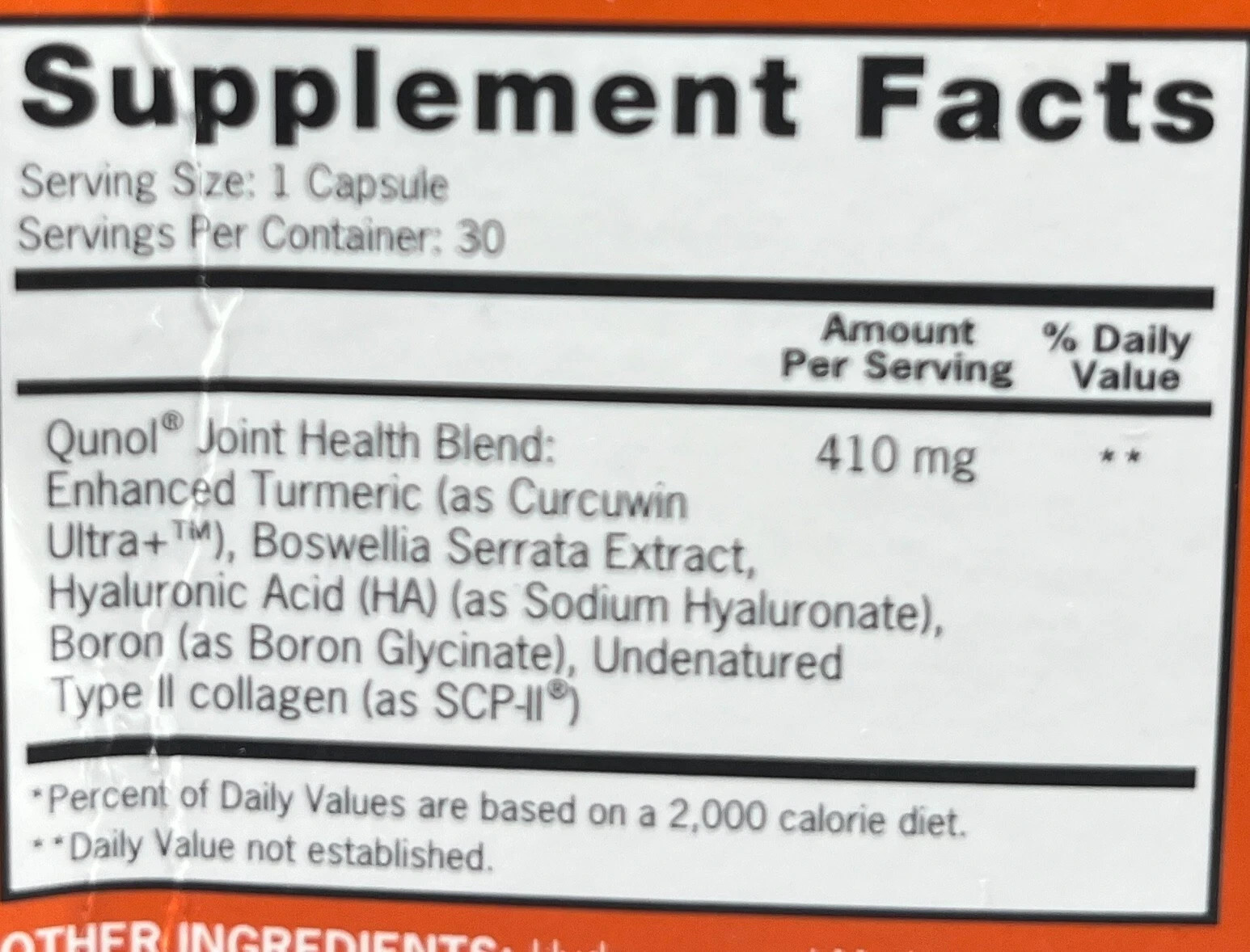 Qunol Joint Health with Turmeric and Collagen 30 Capsules, EXP 02/2026+